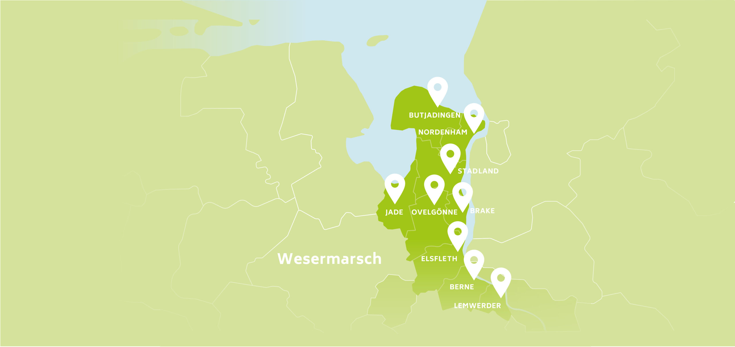 Standortkarte Wesermarsch